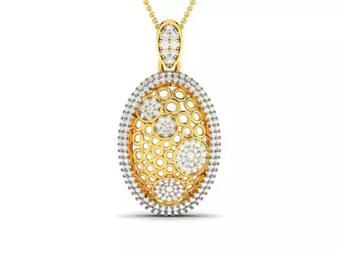Women Pendant 3dm STL FBX OBJ Render Details 3D print model