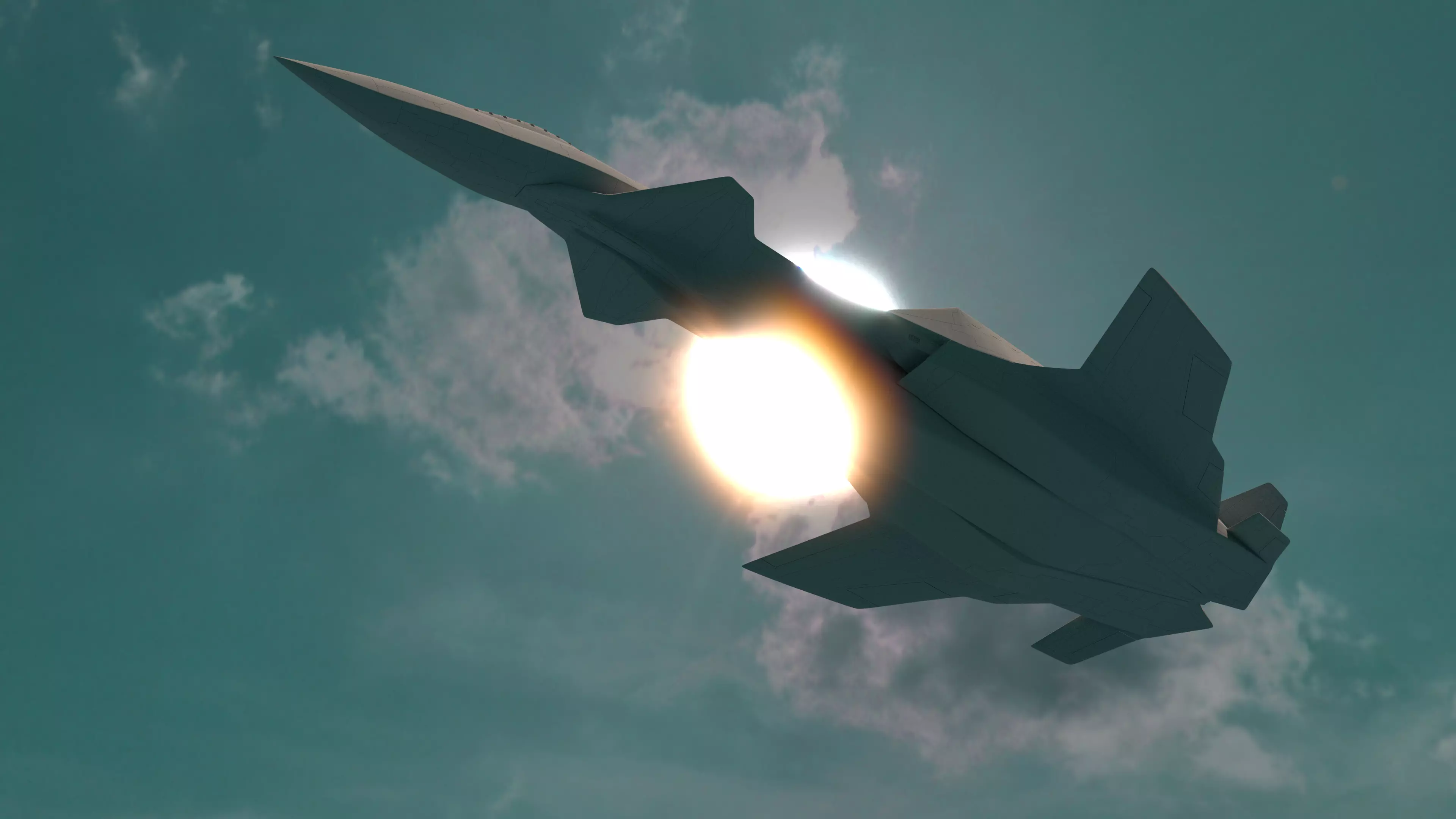 This is an artificial intelligence fighter jet 3D model_0