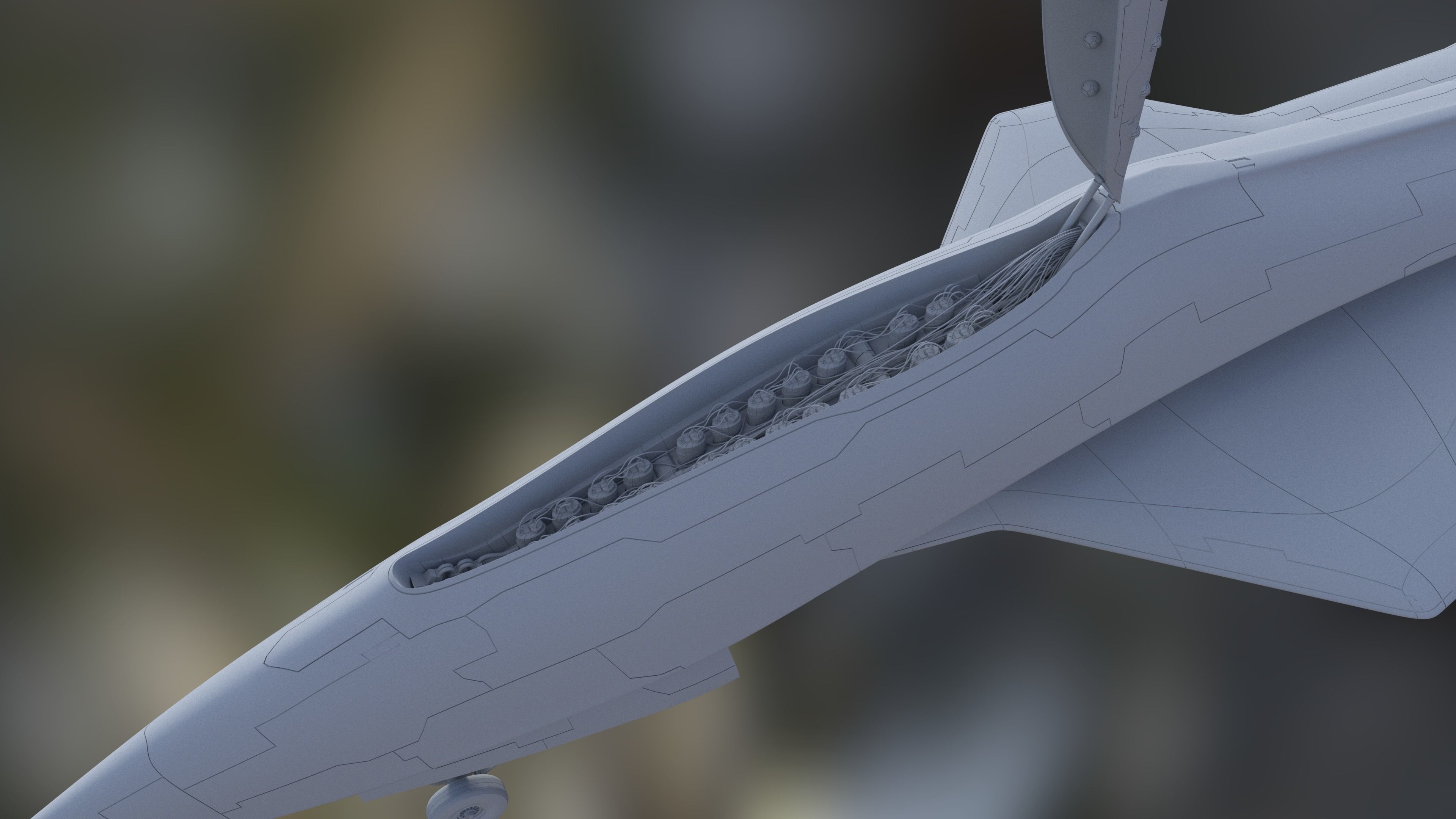 This is an artificial intelligence fighter jet 3D model_5