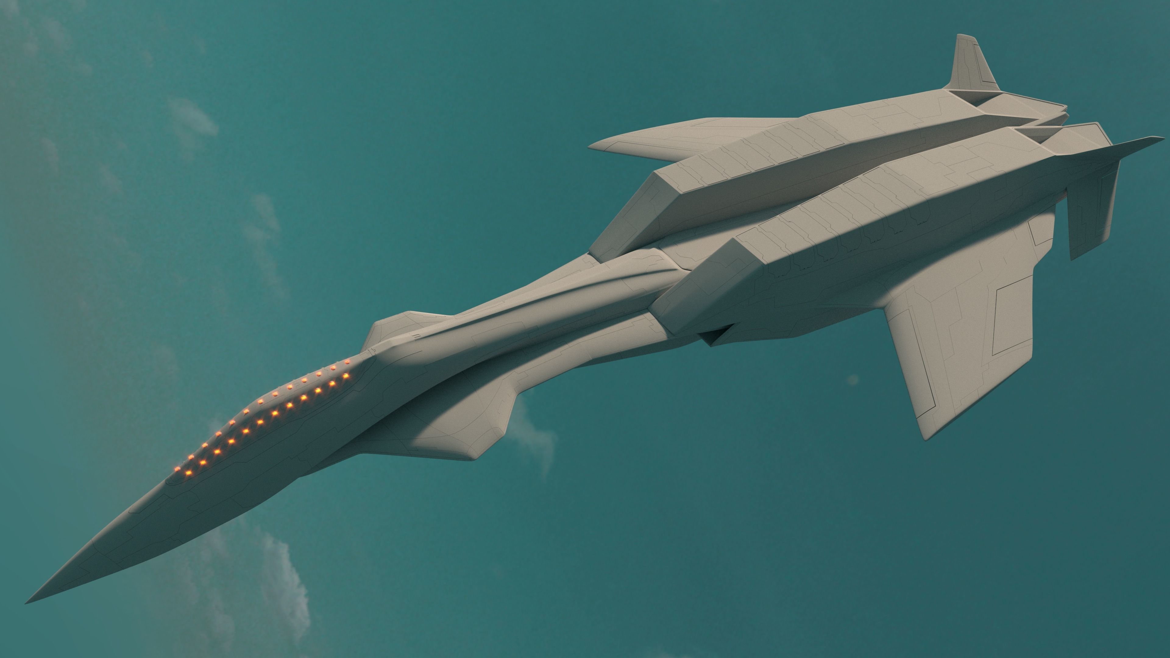 This is an artificial intelligence fighter jet 3D model_16