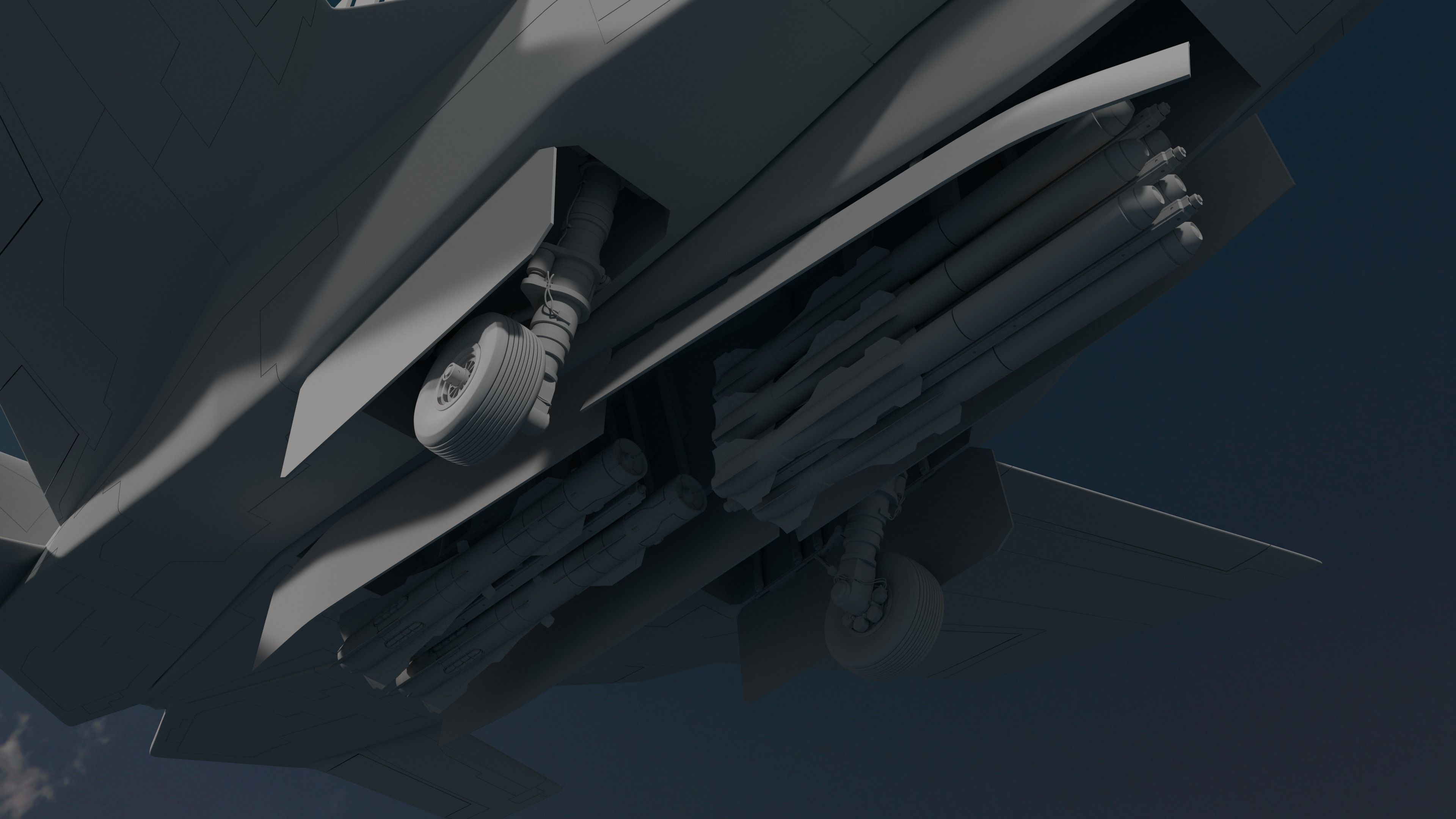 This is an artificial intelligence fighter jet 3D model_10