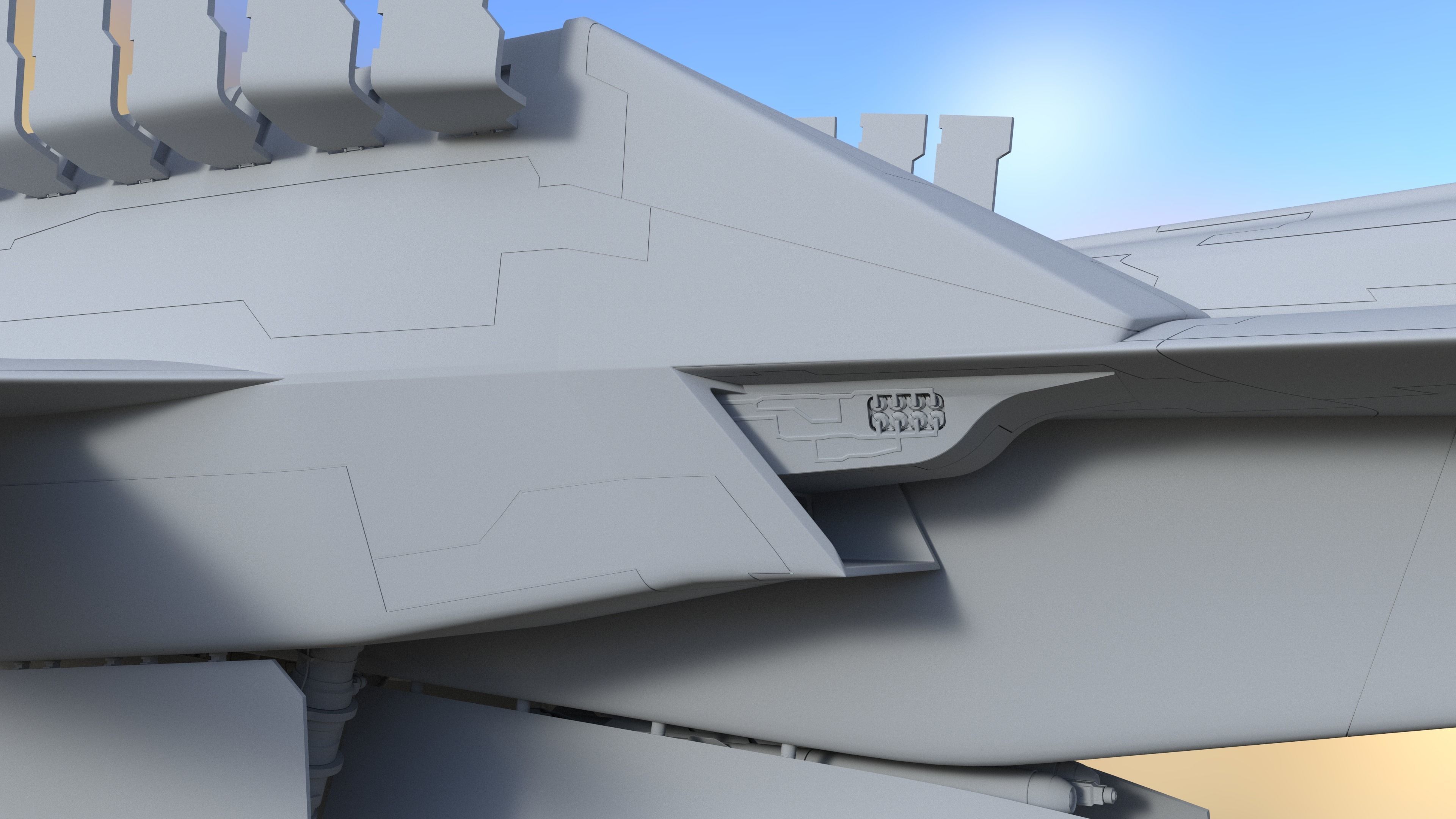 This is an artificial intelligence fighter jet 3D model_11