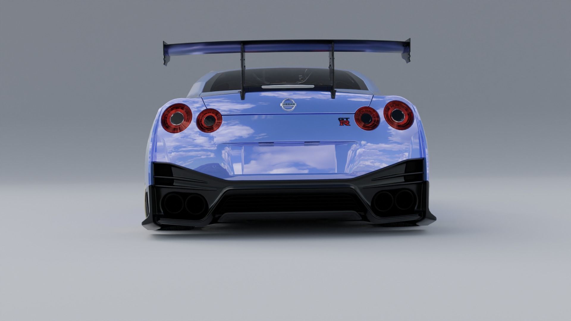 Nissan r35 Slammed JDM Style HIGHPOLY RIGGED CUSTOM DESIGN 3D model_3