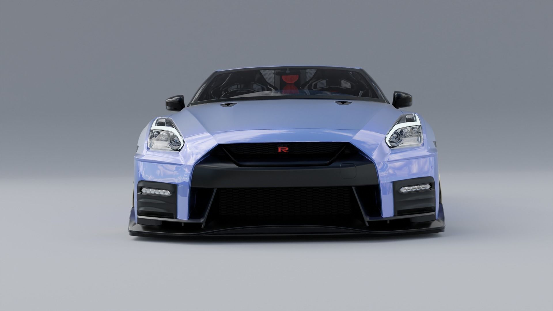 Nissan r35 Slammed JDM Style HIGHPOLY RIGGED CUSTOM DESIGN 3D model_1