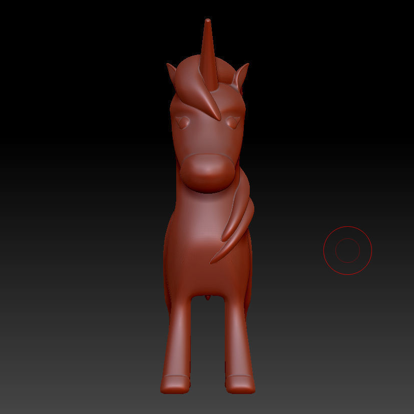 Unicorn 3D print model_2