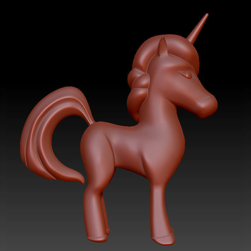 Unicorn 3D print model_11
