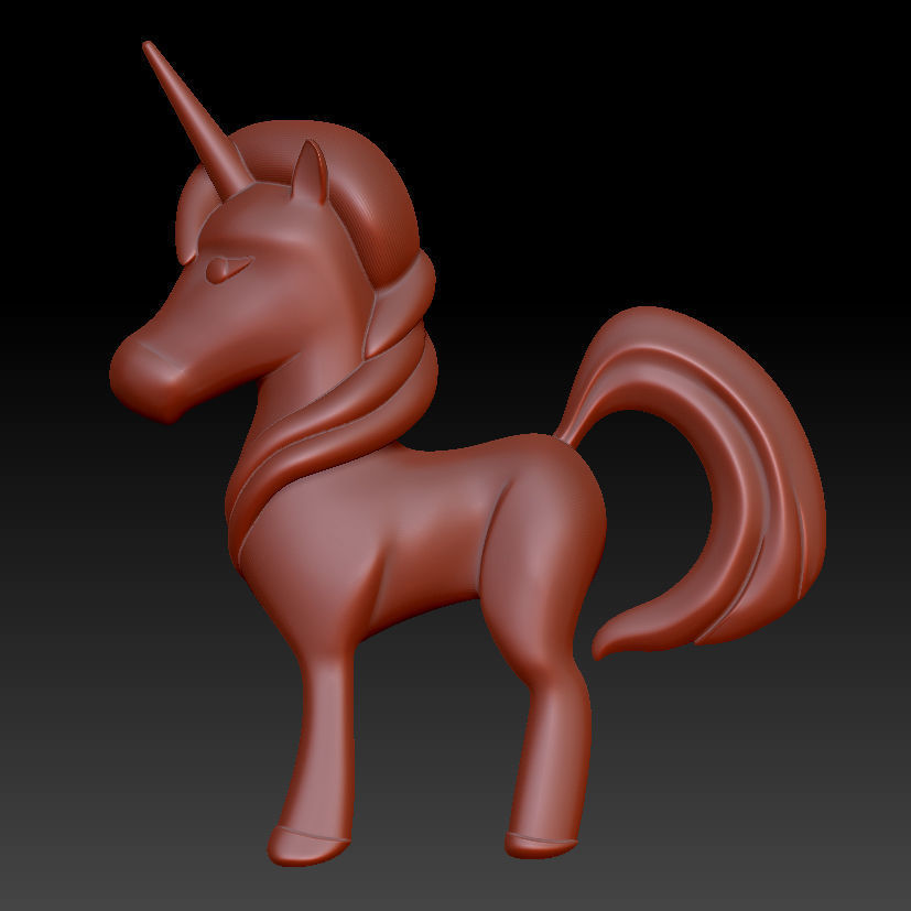 Unicorn 3D print model_7