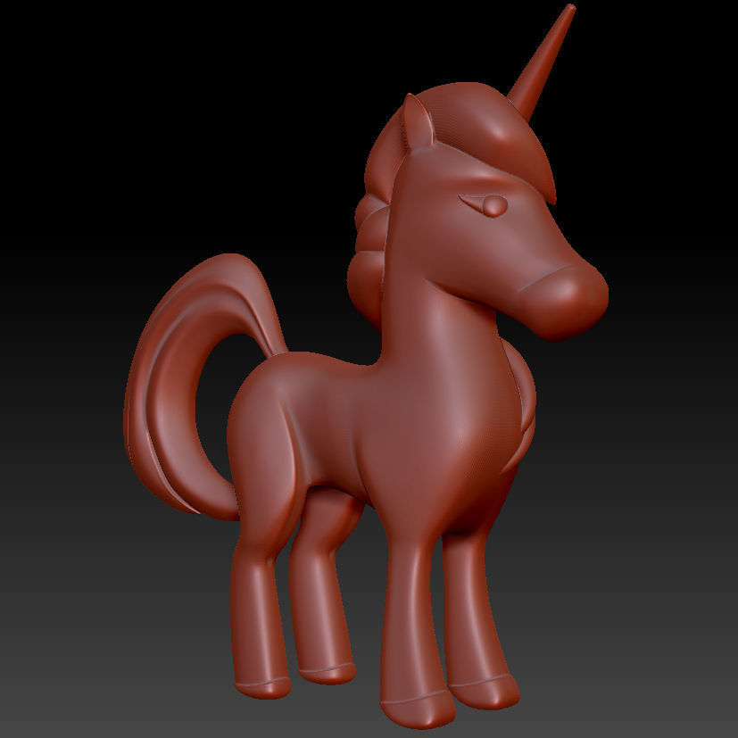 Unicorn 3D print model_8