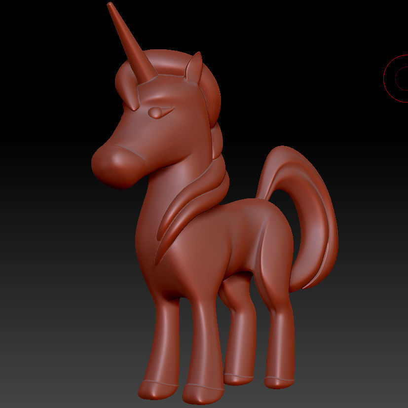 Unicorn 3D print model_1