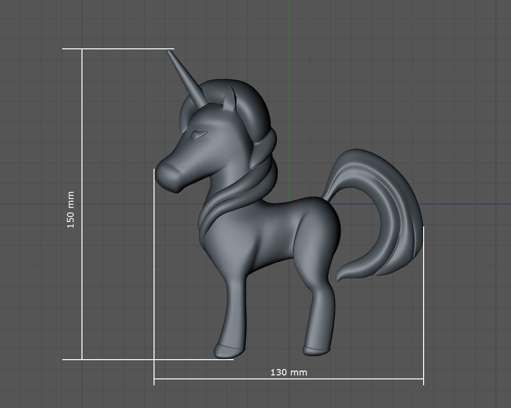 Unicorn 3D print model_5