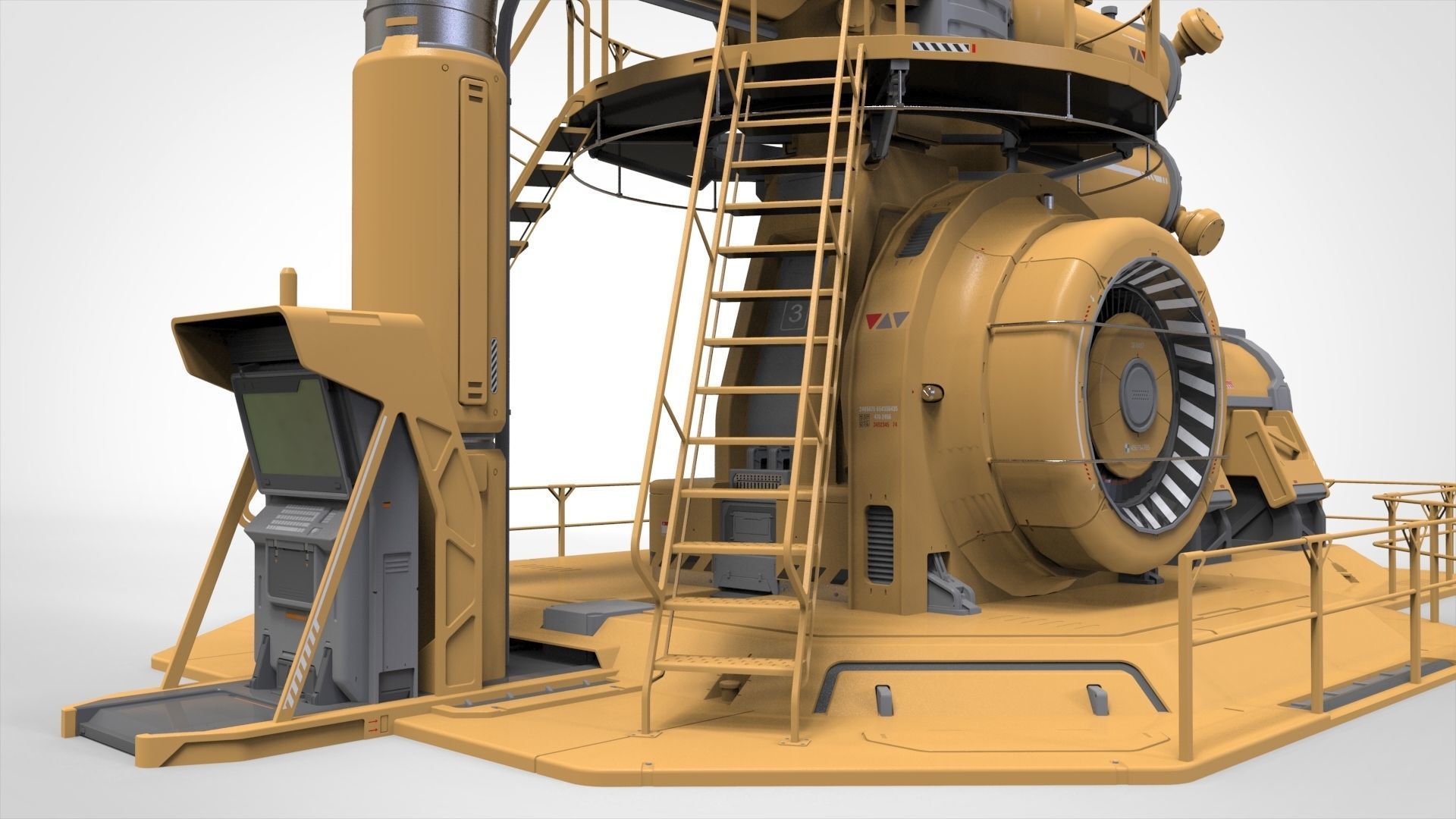 sci fi generator 2 3D model_9