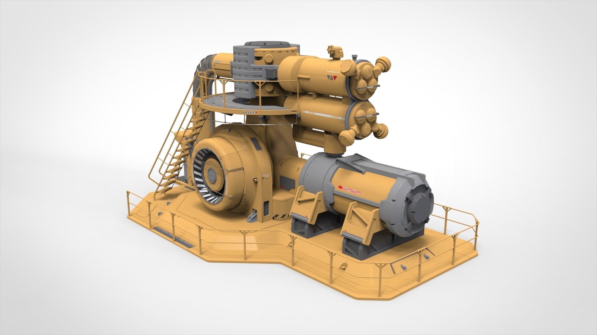 sci fi generator 2 3D model_2