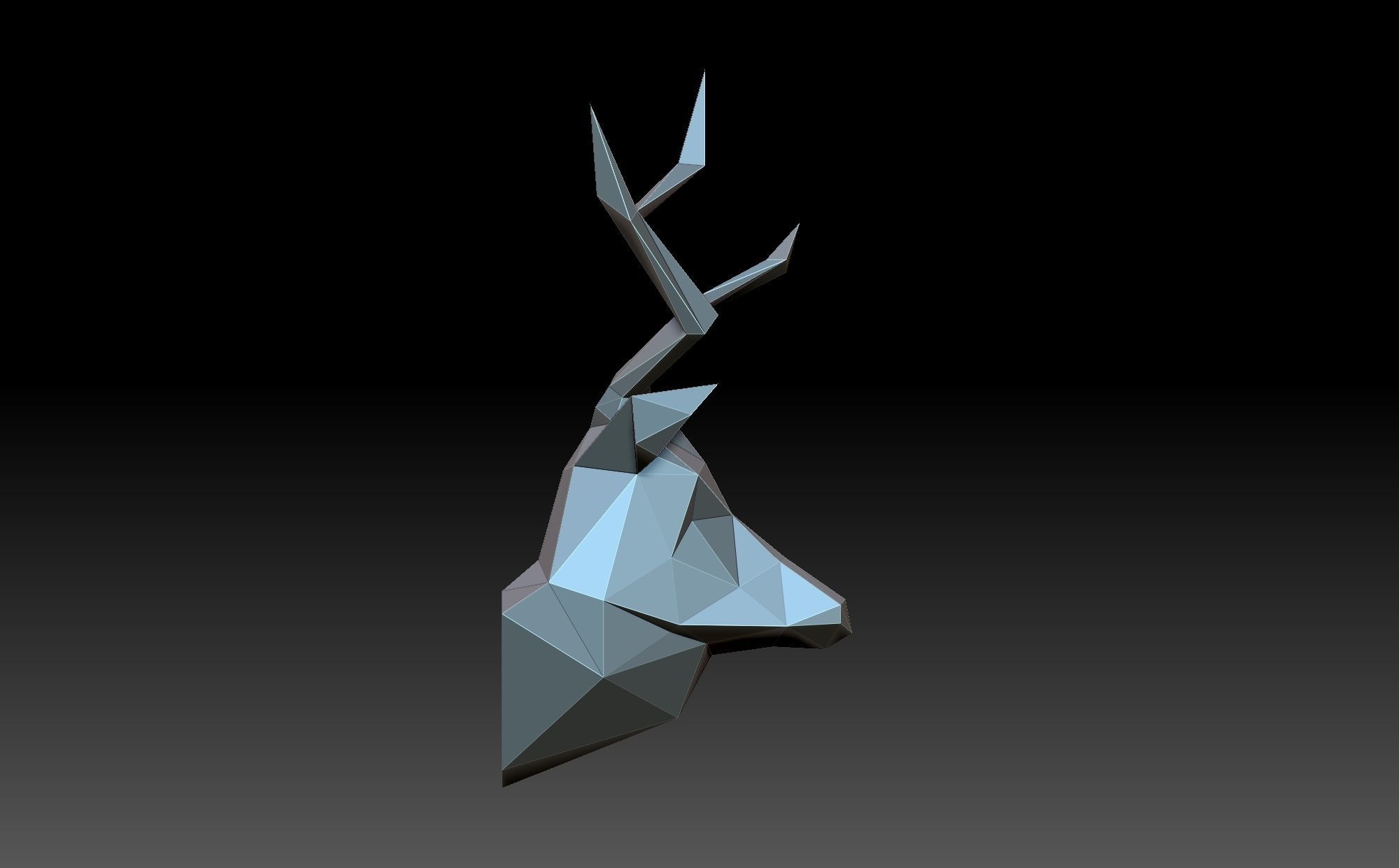 Head deer 3D print model_6
