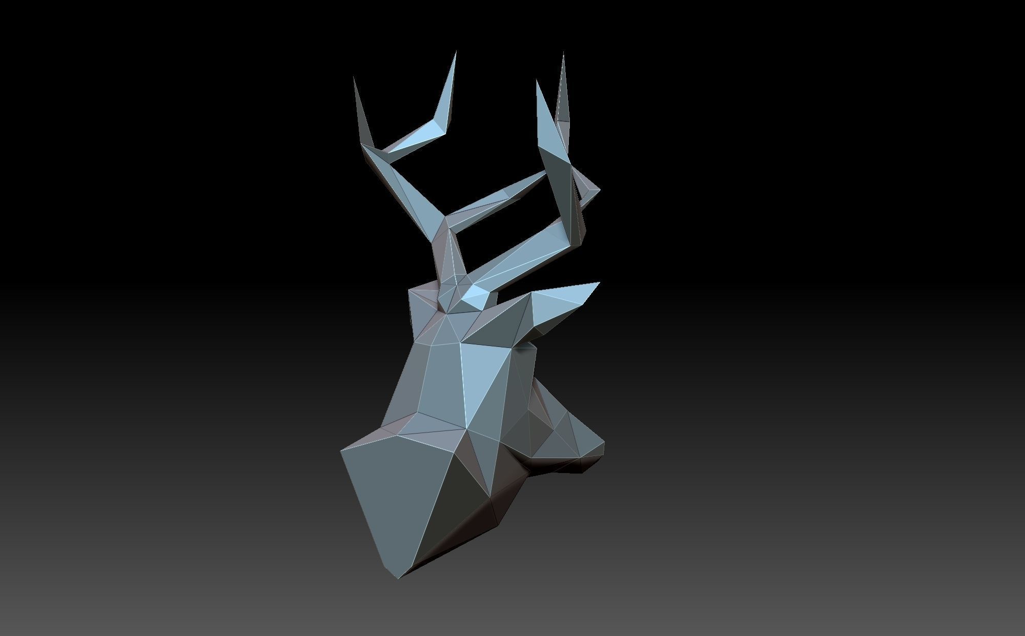 Head deer 3D print model_5
