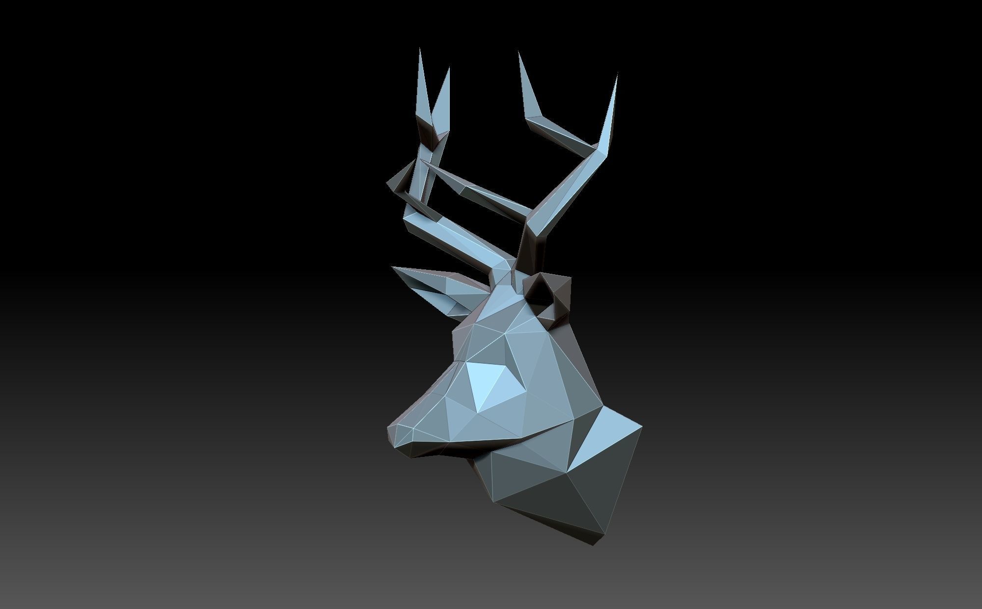 Head deer 3D print model_1