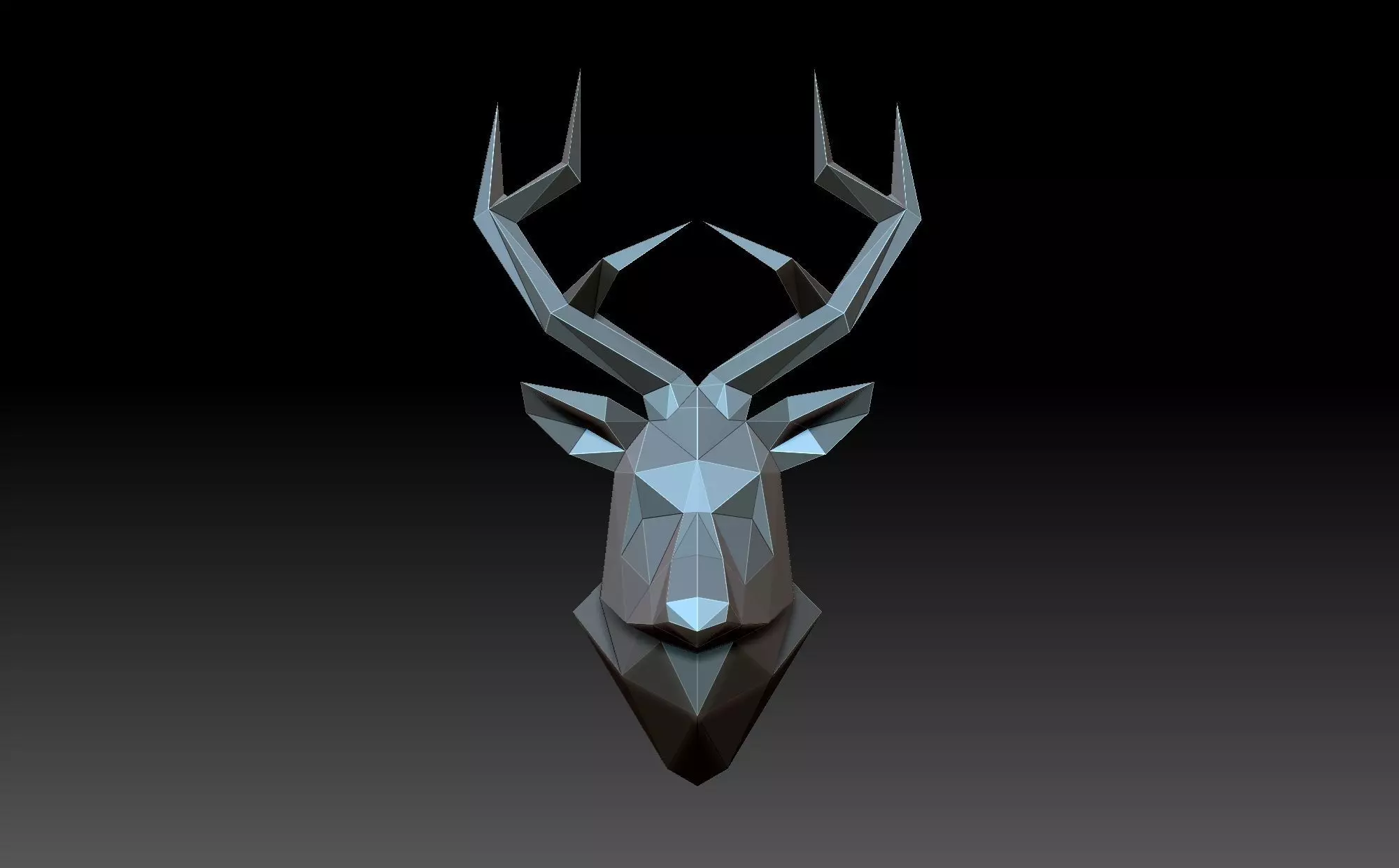 Head deer 3D print model_0