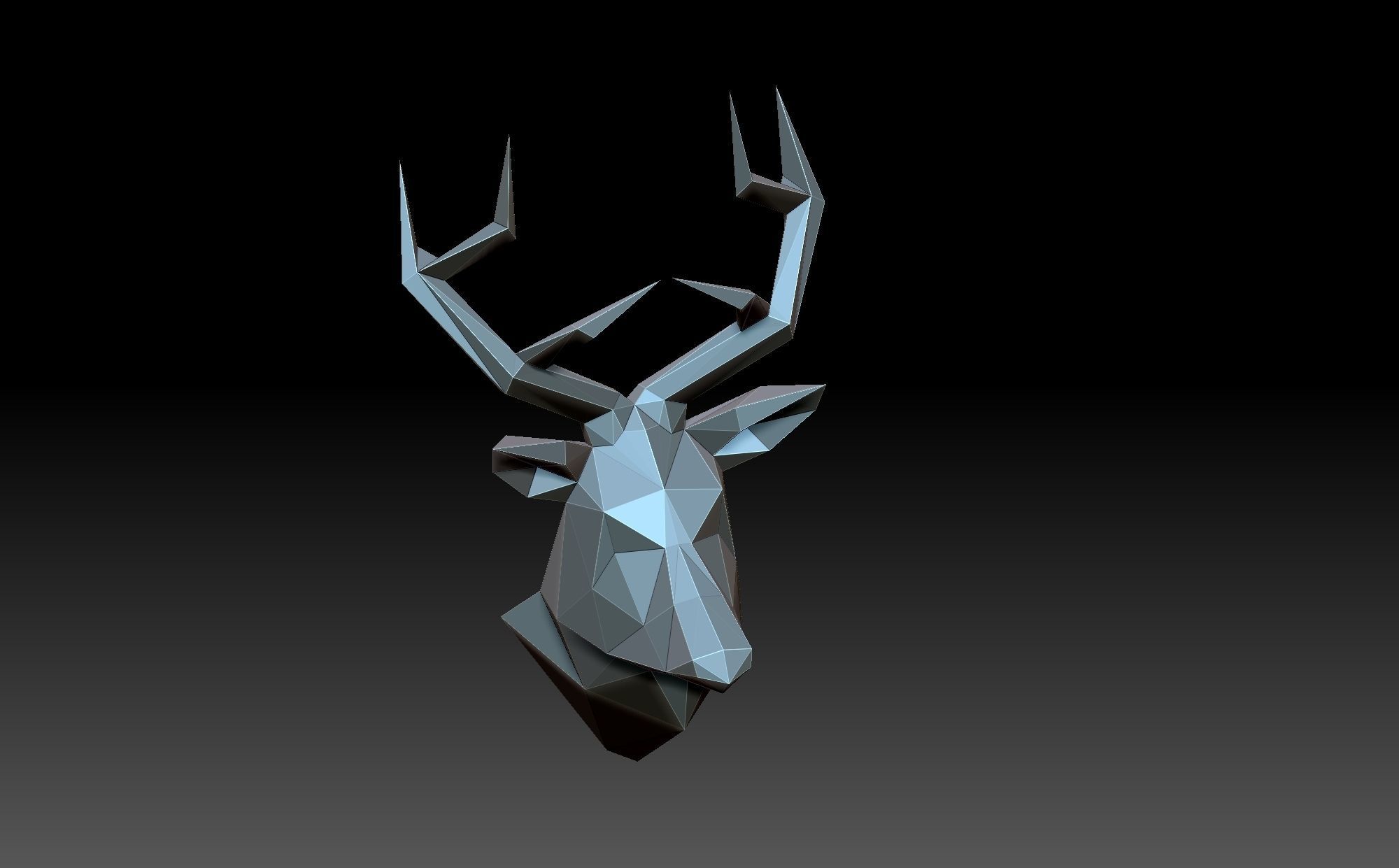 Head deer 3D print model_7