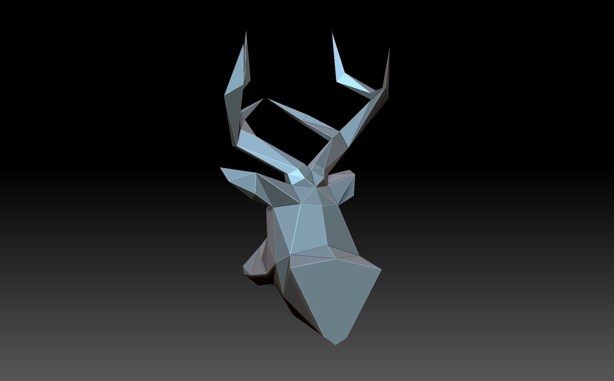 Head deer 3D print model_3