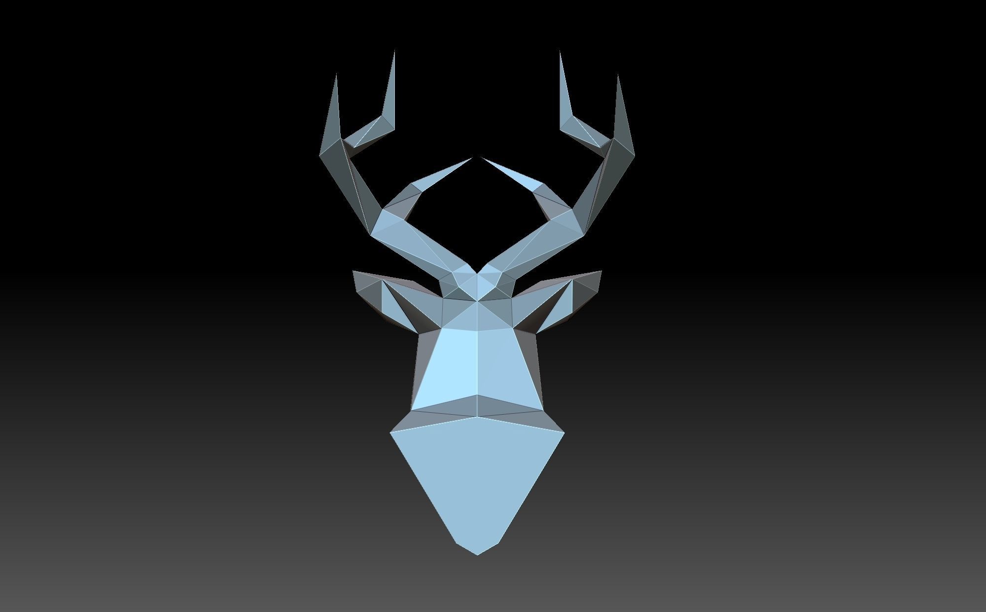 Head deer 3D print model_4