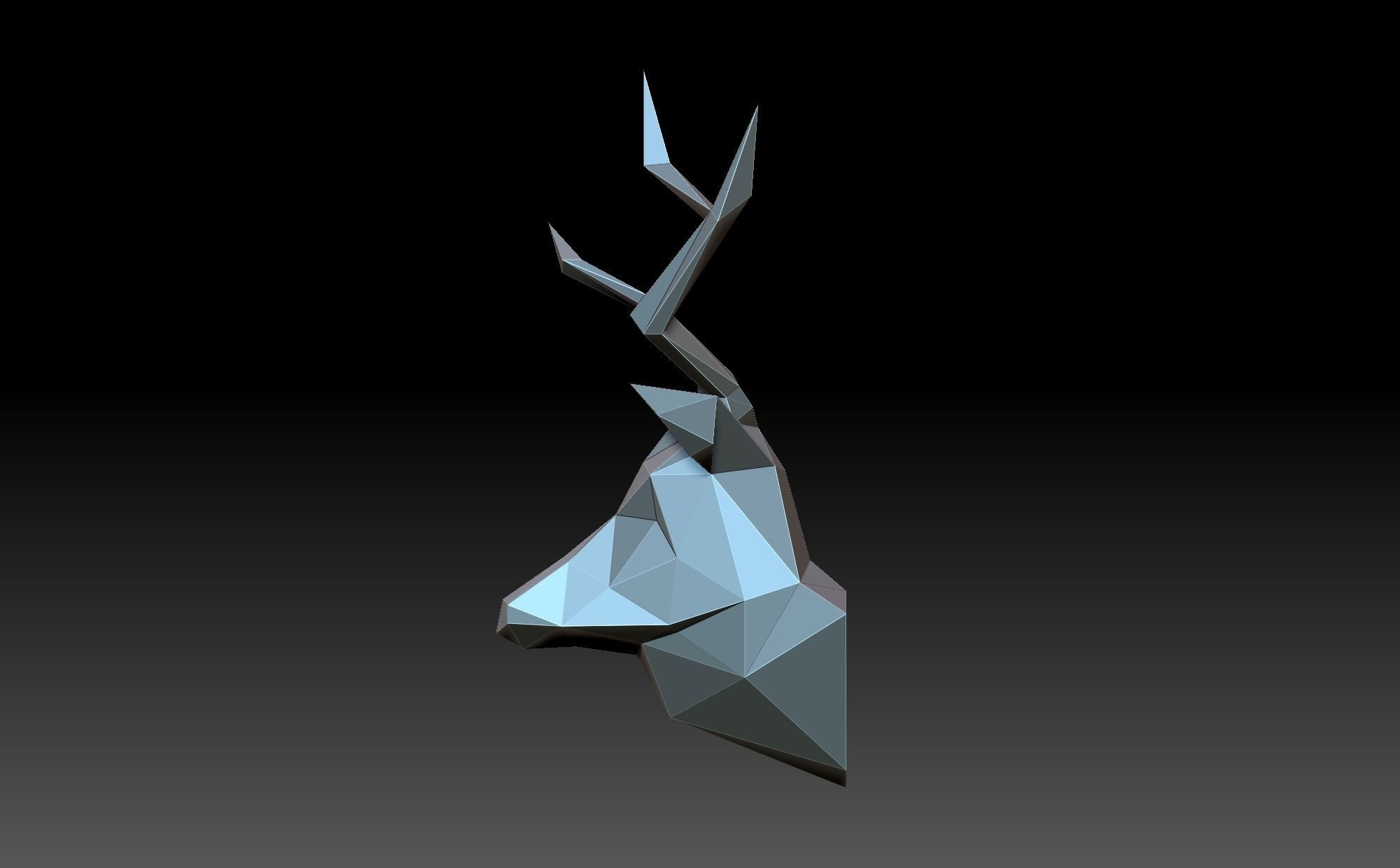 Head deer 3D print model_2