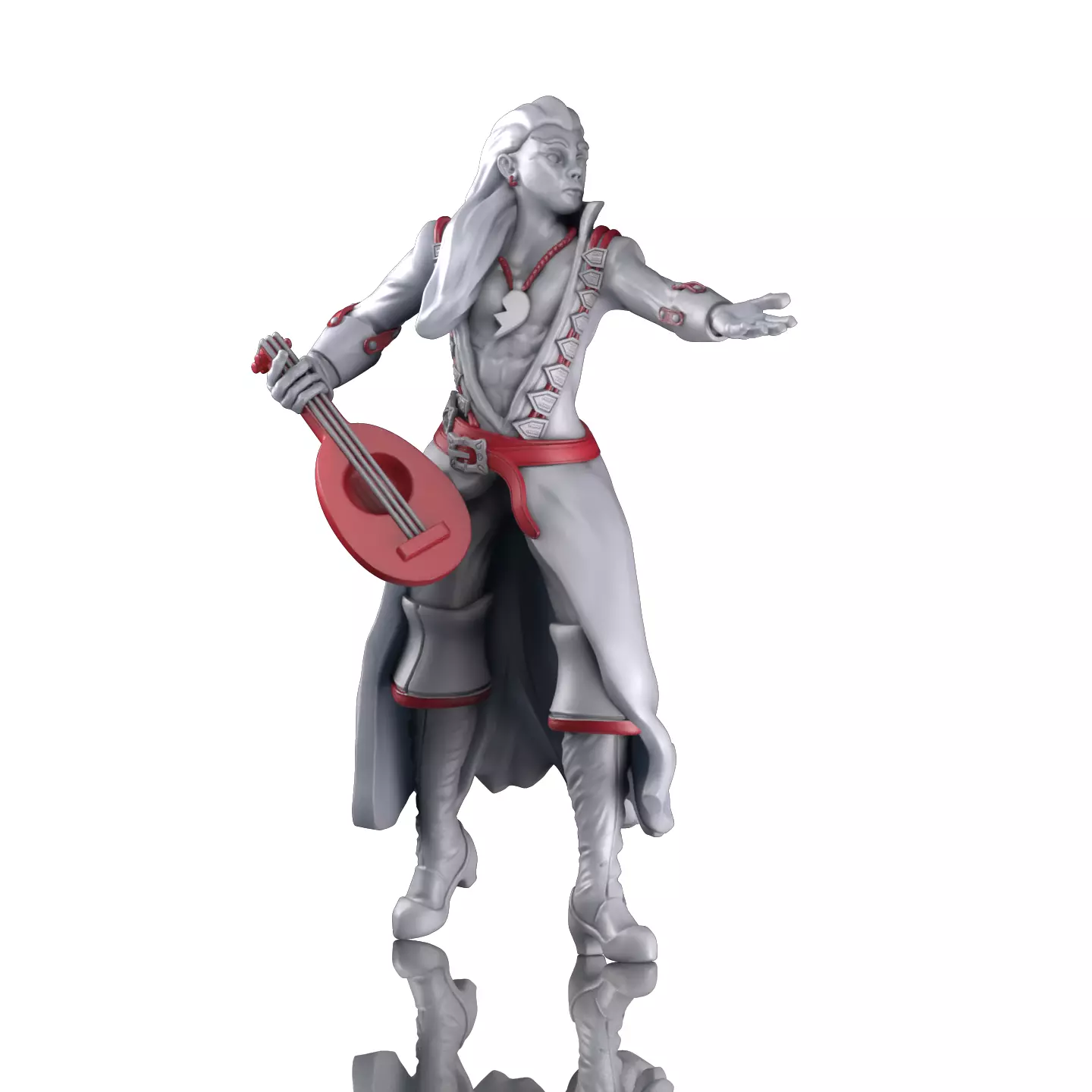 Bard Miniature in 75mm 3D print model