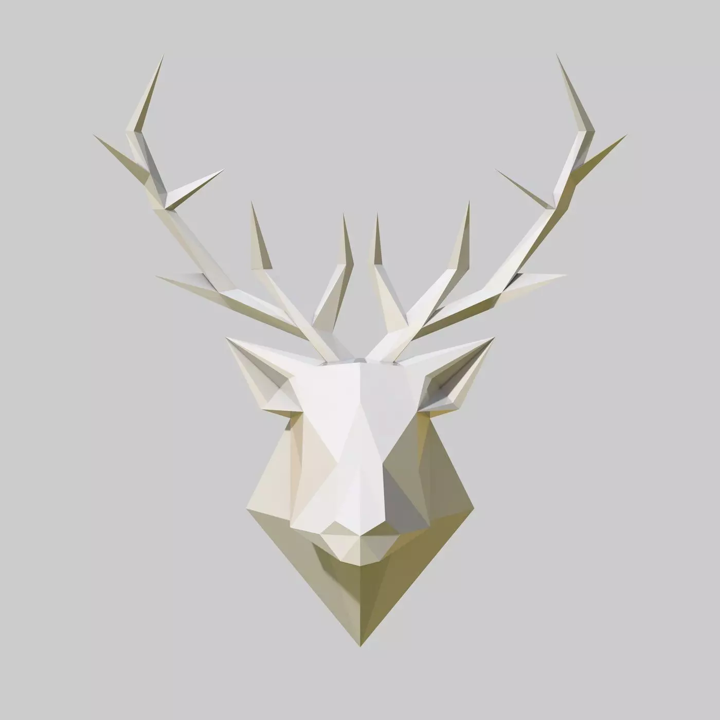 Deer head 3D print model_0