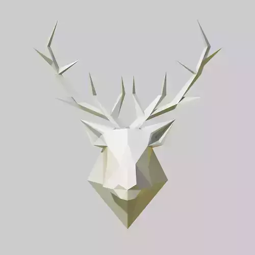 Deer head 3D print model