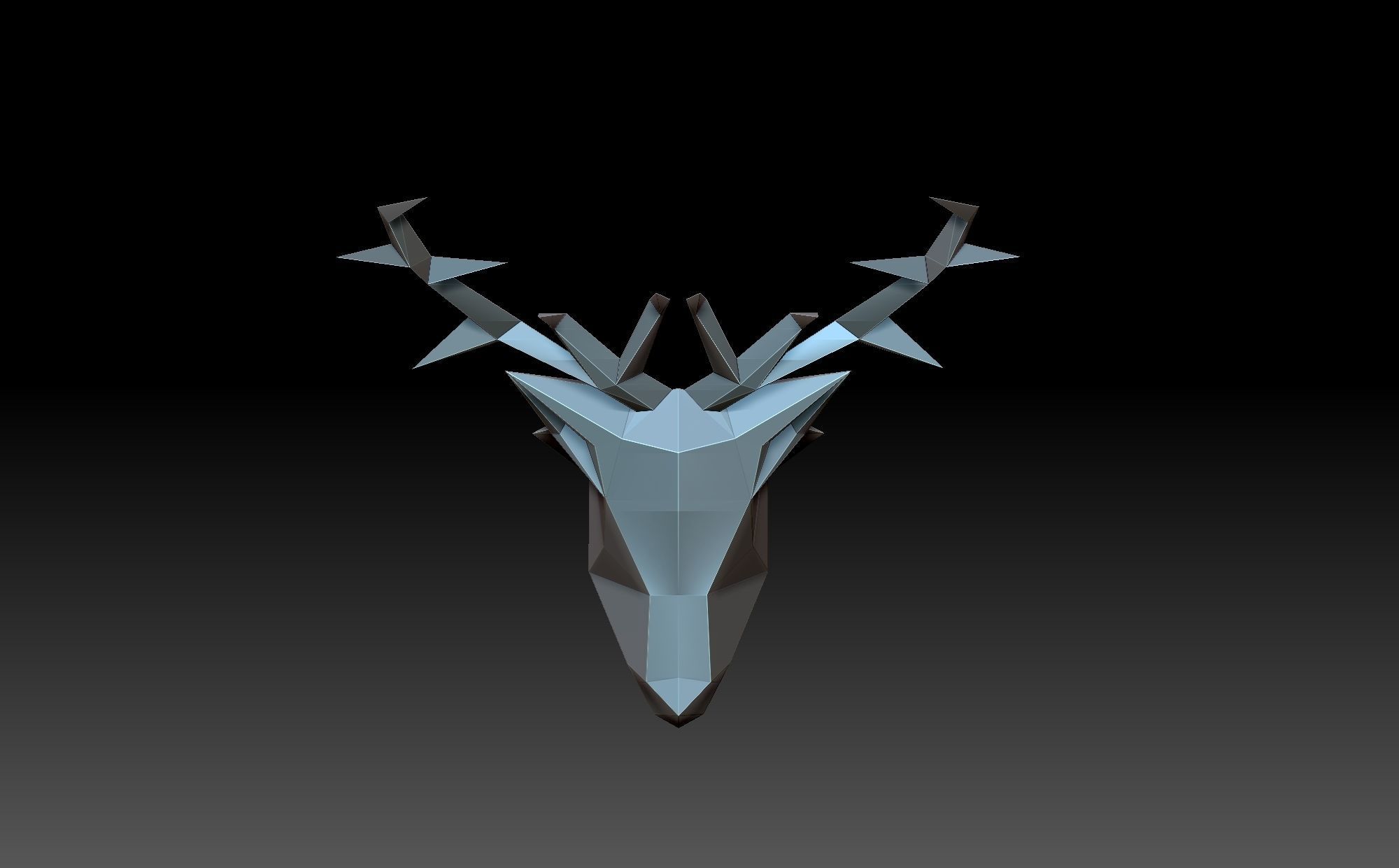 Deer head 3D print model_9