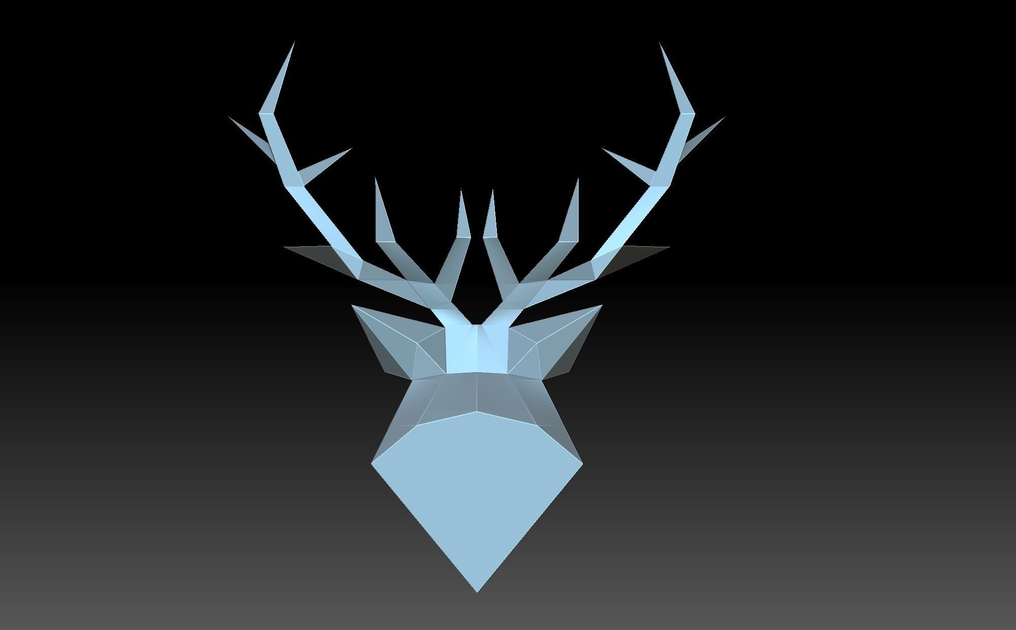 Deer head 3D print model_6