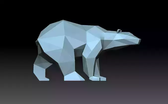 Polar Bear 3D print model