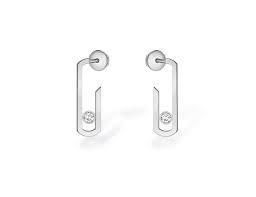 Plain Moving Diamonds Earring  3D print model_7