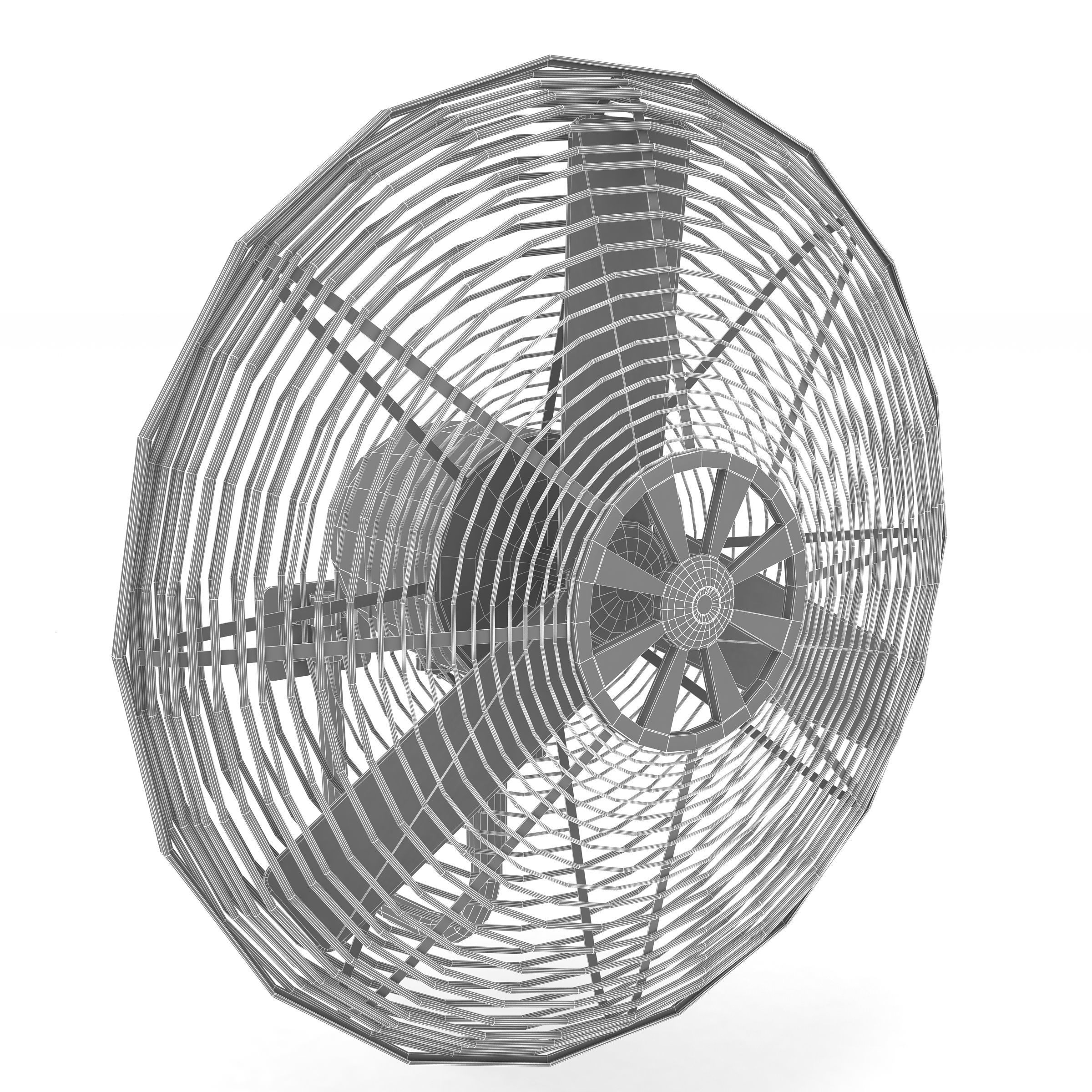  wall fan 3D model_5