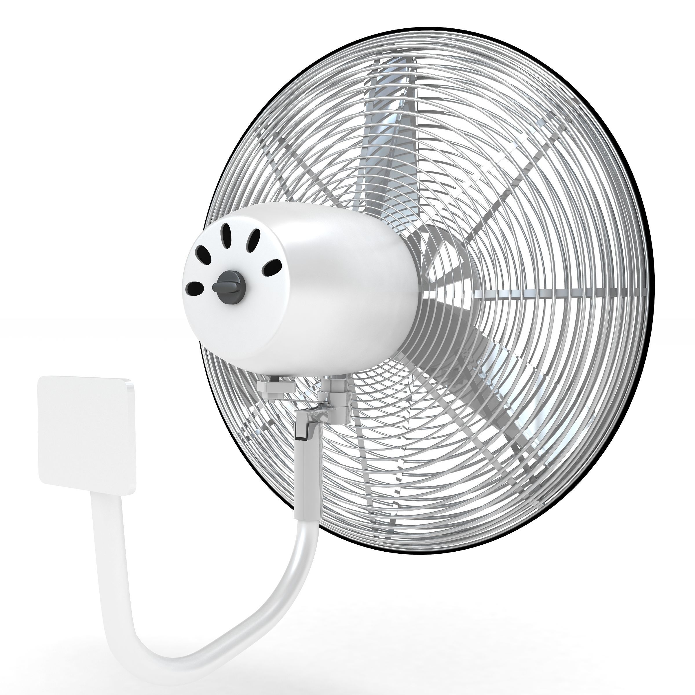  wall fan 3D model_4
