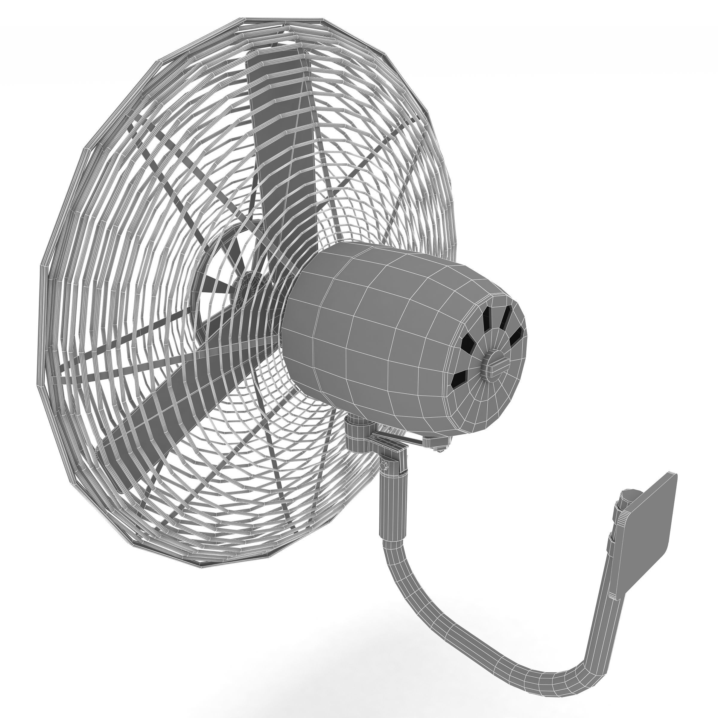  wall fan 3D model_6