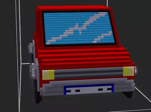 car voxel Free 3D model