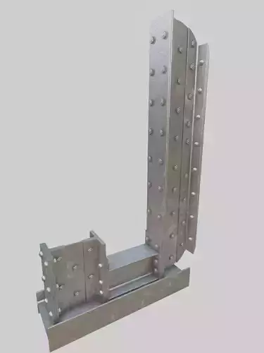 Steel Construction Font - Letter J