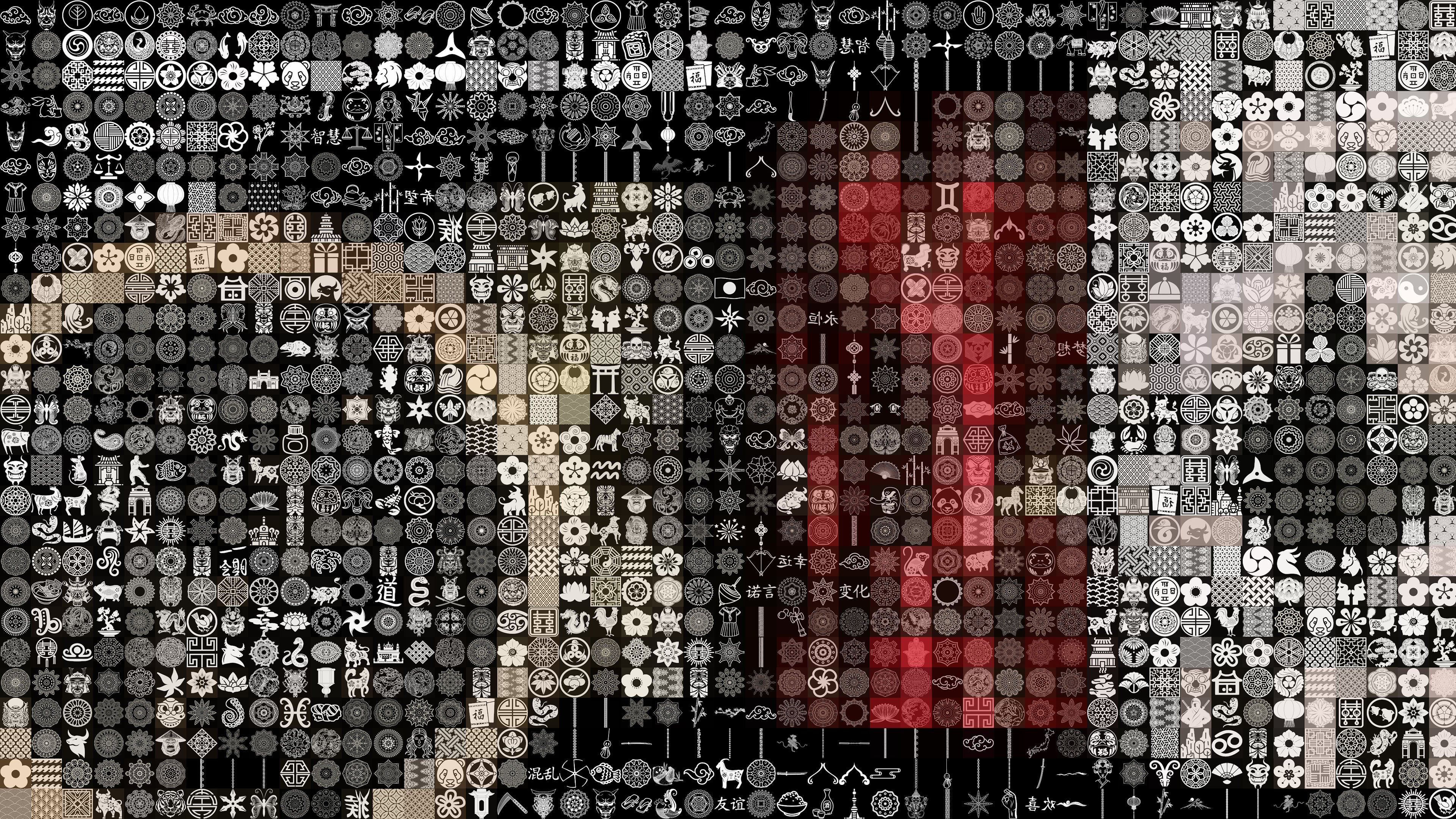 1300 asian element symbol and pattern alpha 3D model_1