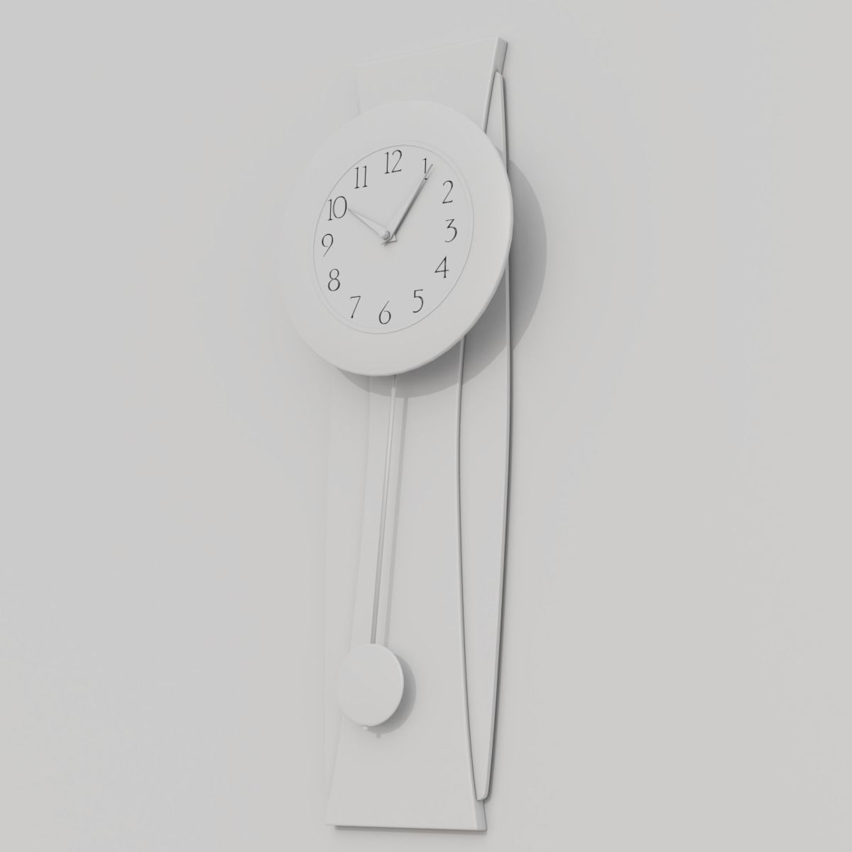Stylized Wall Clock 3D model_7