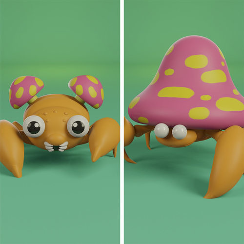 pokemon paras evolution pack 3D print model