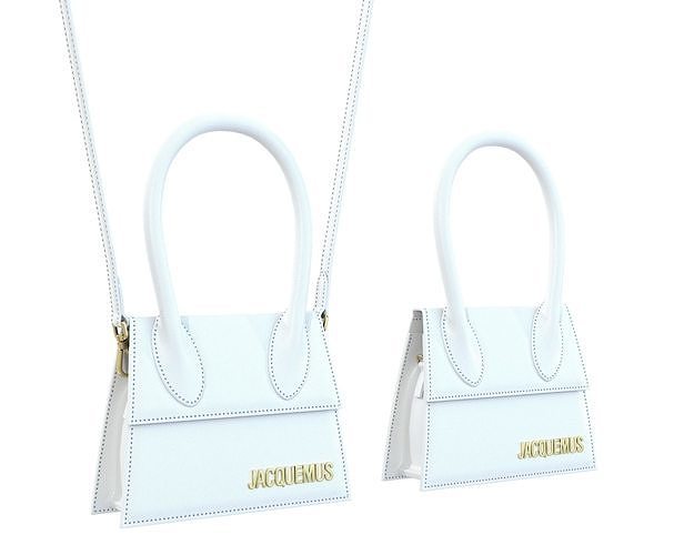 Jacquemus Le Chiquito Bag mini White Low-poly 3D model