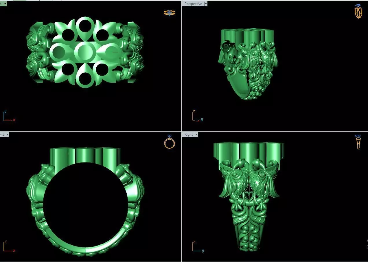 CLOSE seeting rings close rings 3D print model