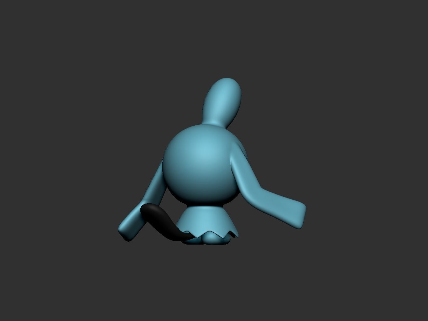 pokemon wynaut 3D print model_7