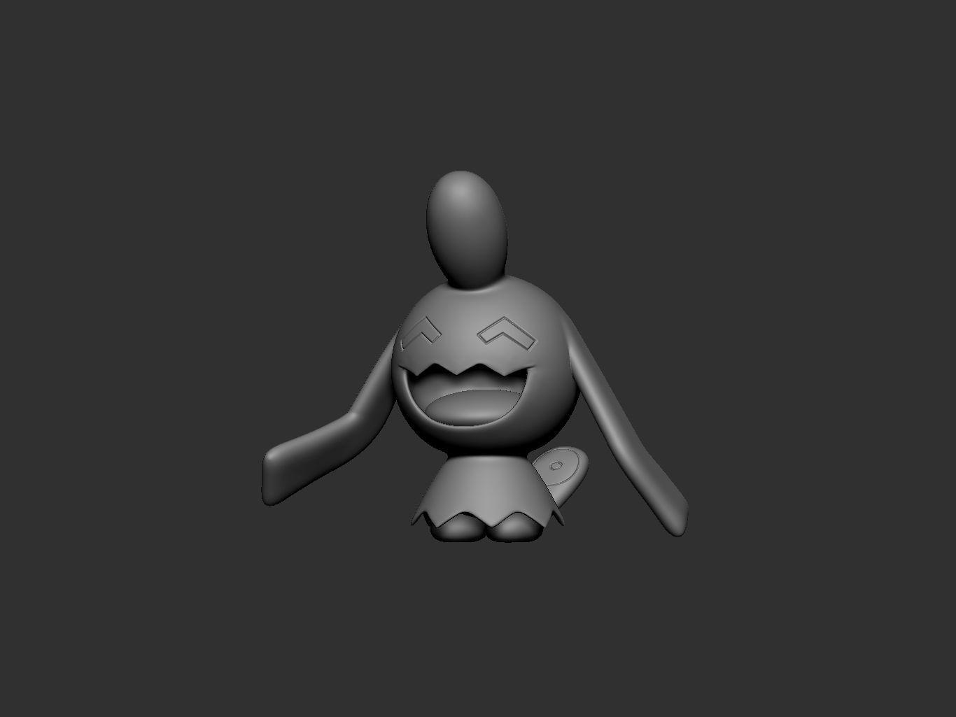 pokemon wynaut 3D print model_2