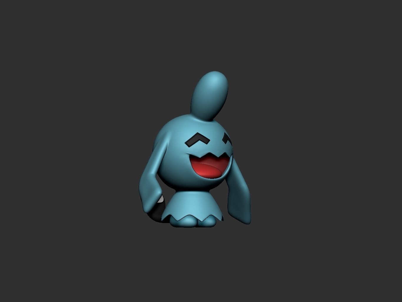 pokemon wynaut 3D print model_5