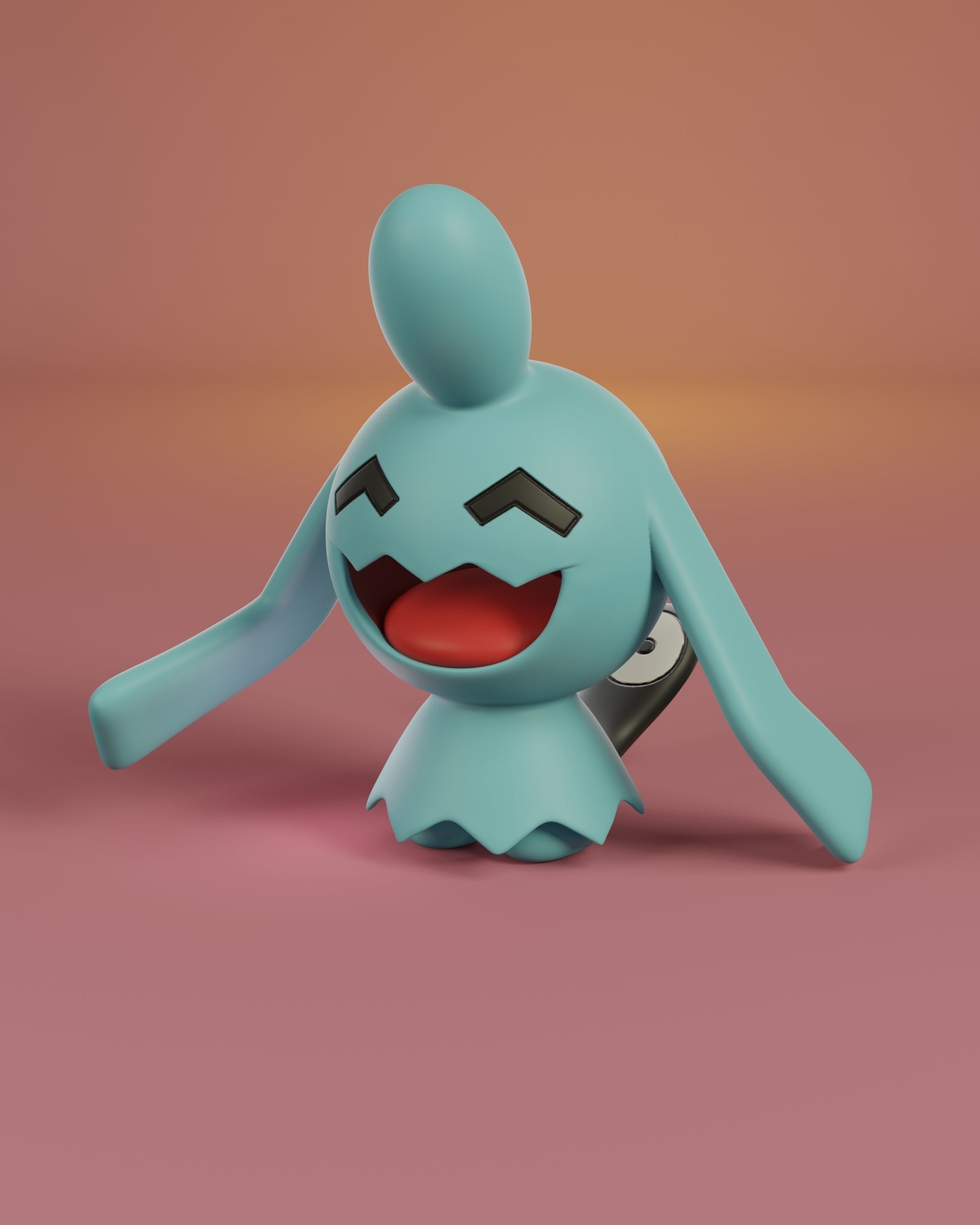pokemon wynaut evolution pack 3D print model_6