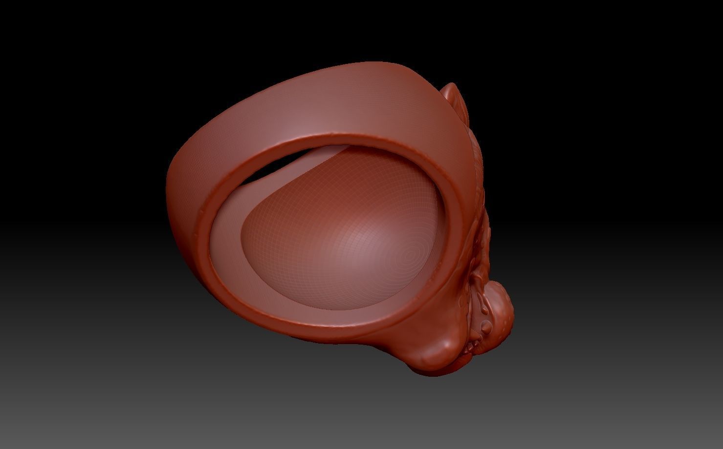 Leopard ring 3D print model_8