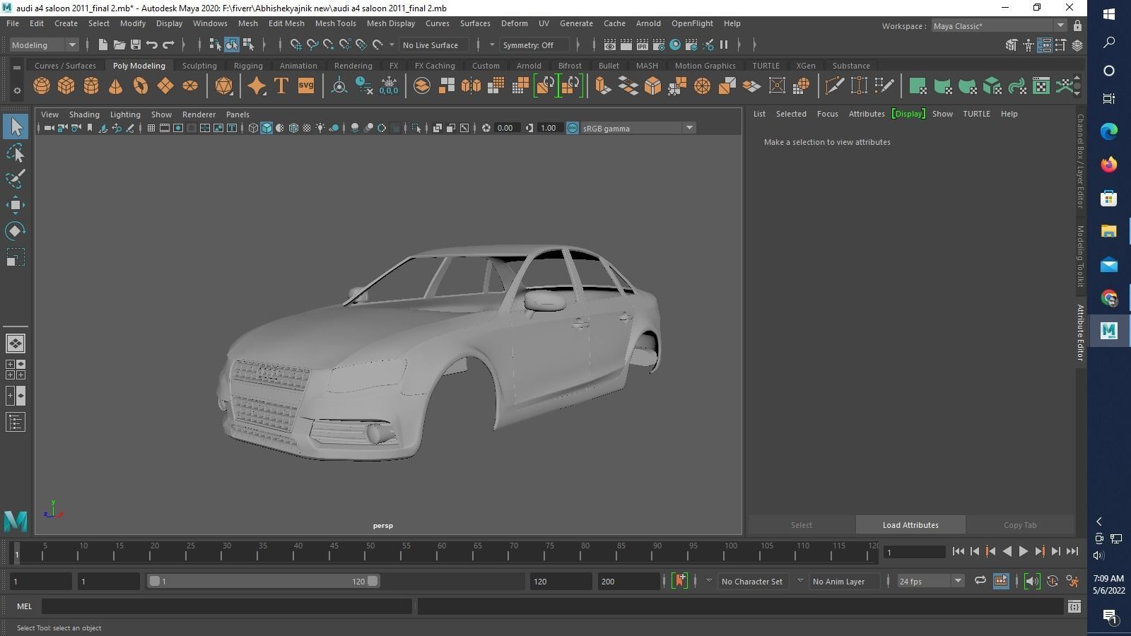 audi a4 saloon 2011  3D print model_10