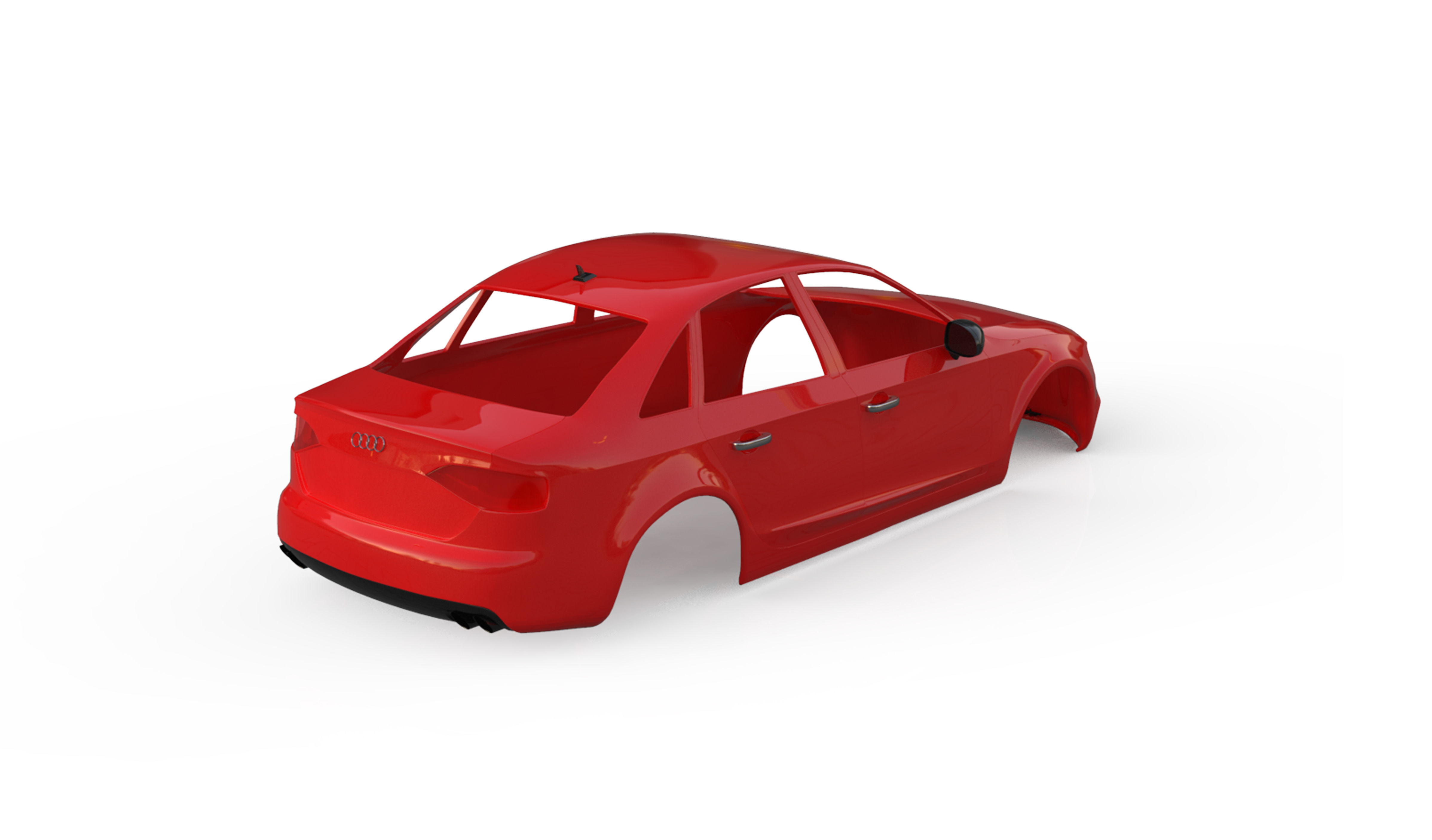 audi a4 saloon 2011  3D print model_3