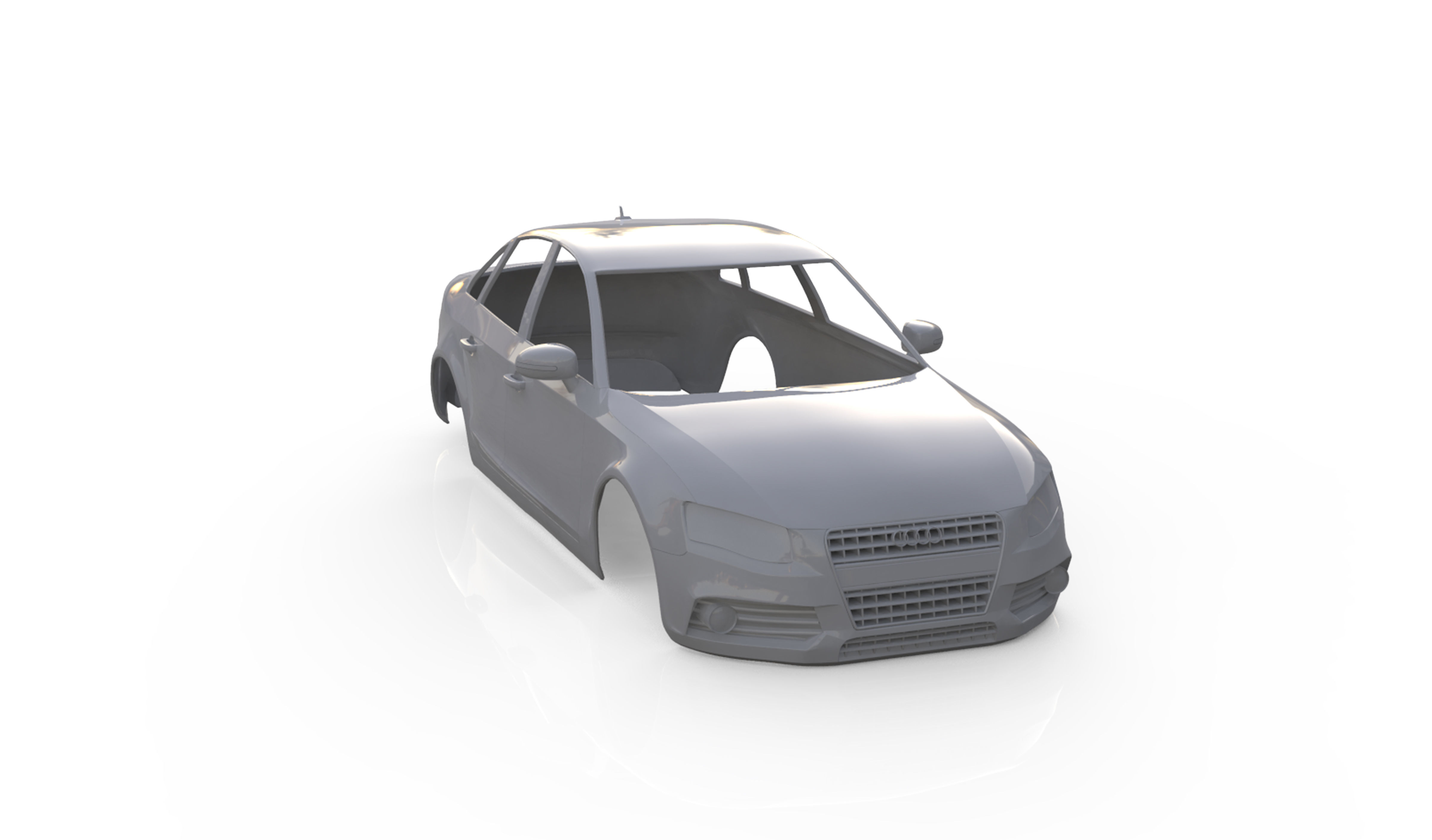 audi a4 saloon 2011  3D print model_7