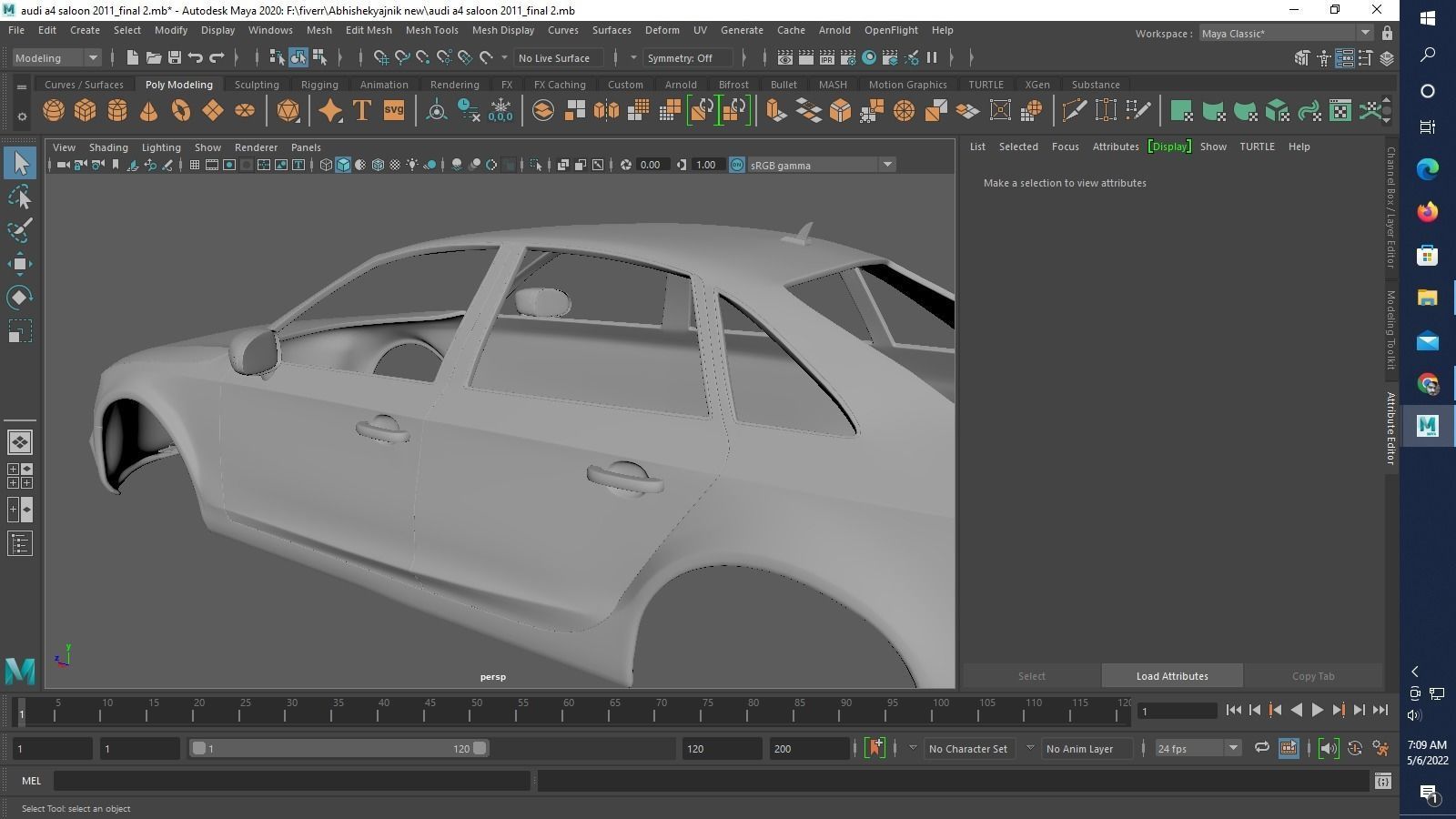 audi a4 saloon 2011  3D print model_14